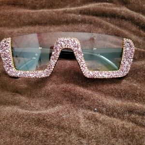 Pink Glitter Sunglasses